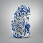 Blue Lazurite On Calcite Matrix